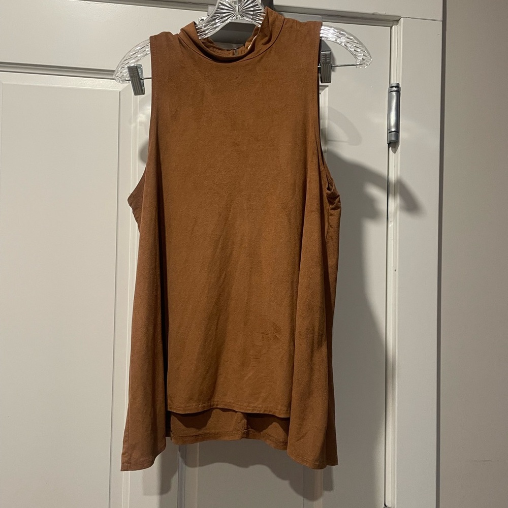 Sans Souci Sleeveless Tan Tank Top size medium